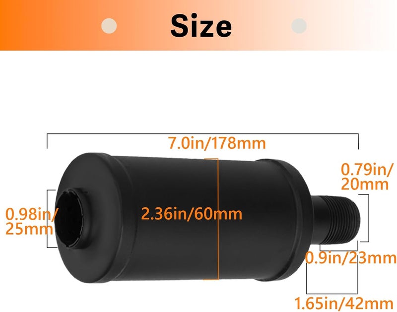 Automost Upgraded Exhaust Muffler Silencer for Predator 196cc 212cc 301cc 420cc Coleman CT200u Trail 200 BT200x CT100u CC100x Go Kart Mini Bike Massimo Baja MB200 KT196 GX160 GX200 Clone 6.5 HP Engine - Image 3